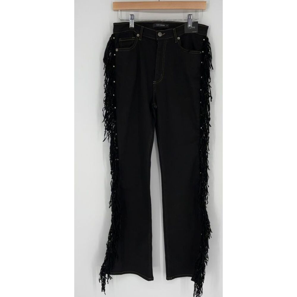 GJG Denim Mid-Rise Black Boot Cut Jeans